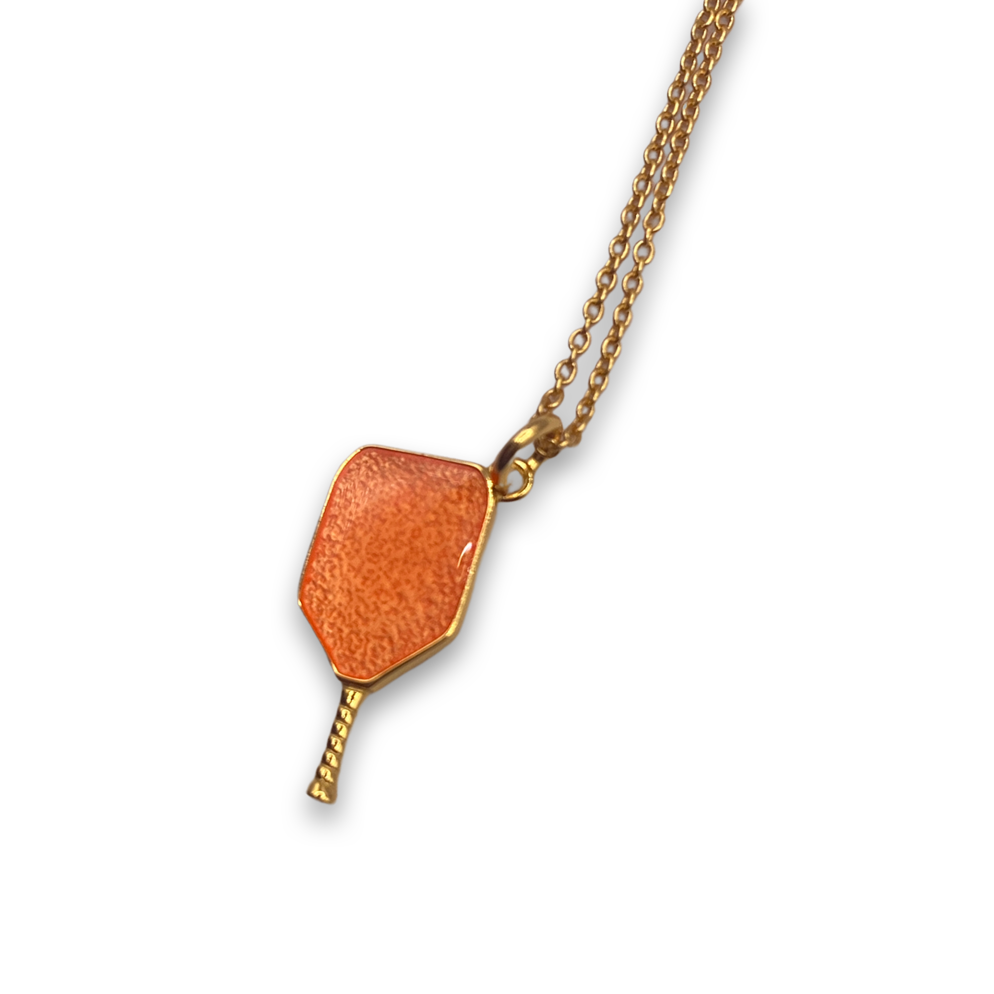 Pickleball jewelry gold necklace
