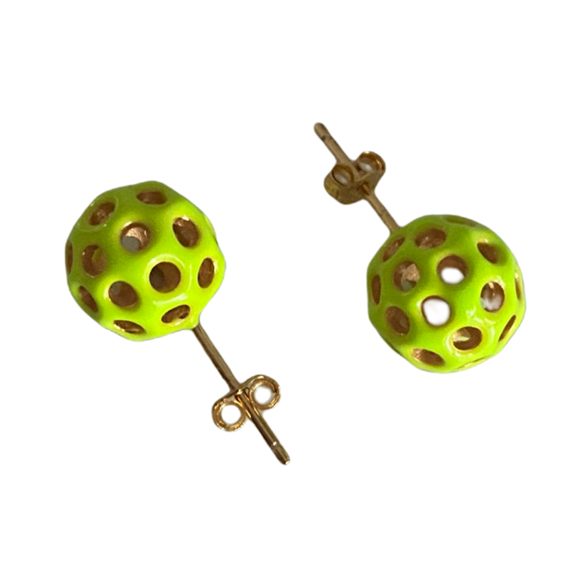 Pickleball Earrings - Green - sparrowpickleball