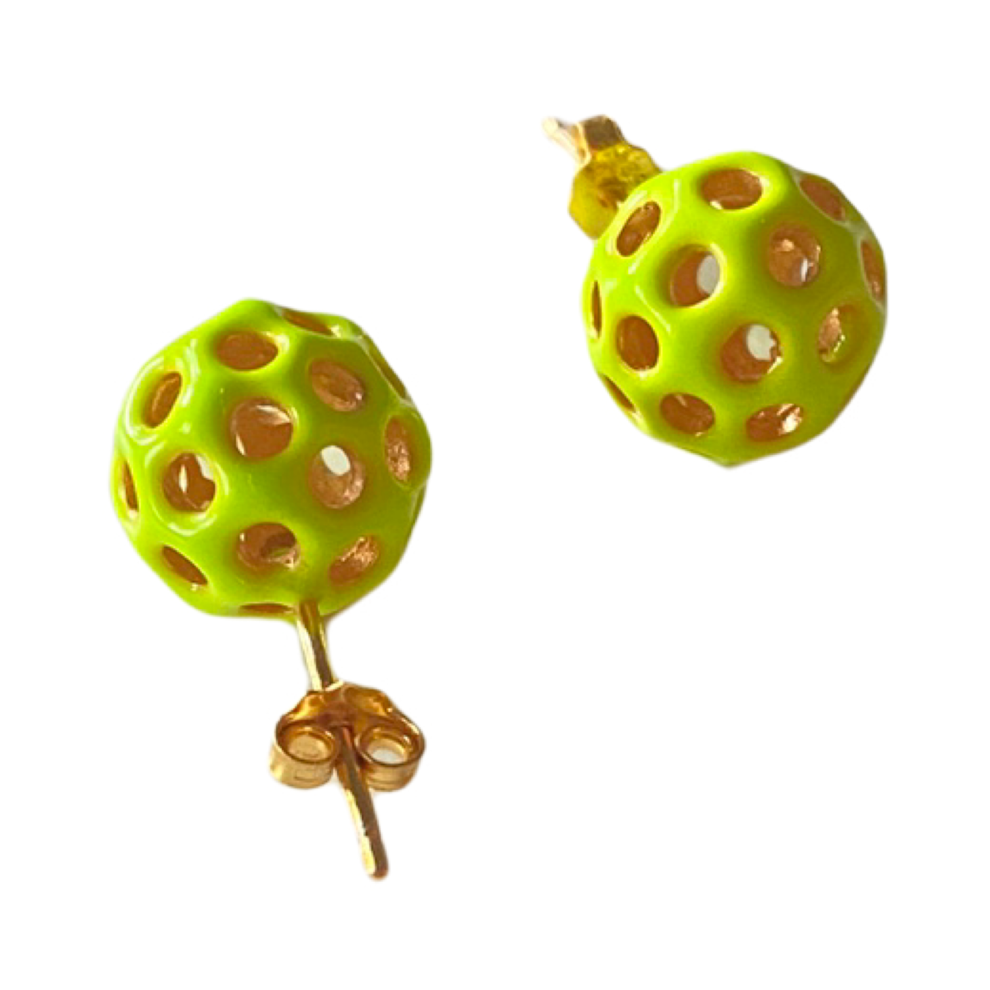 Pickleball Earrings - Green - sparrowpickleball