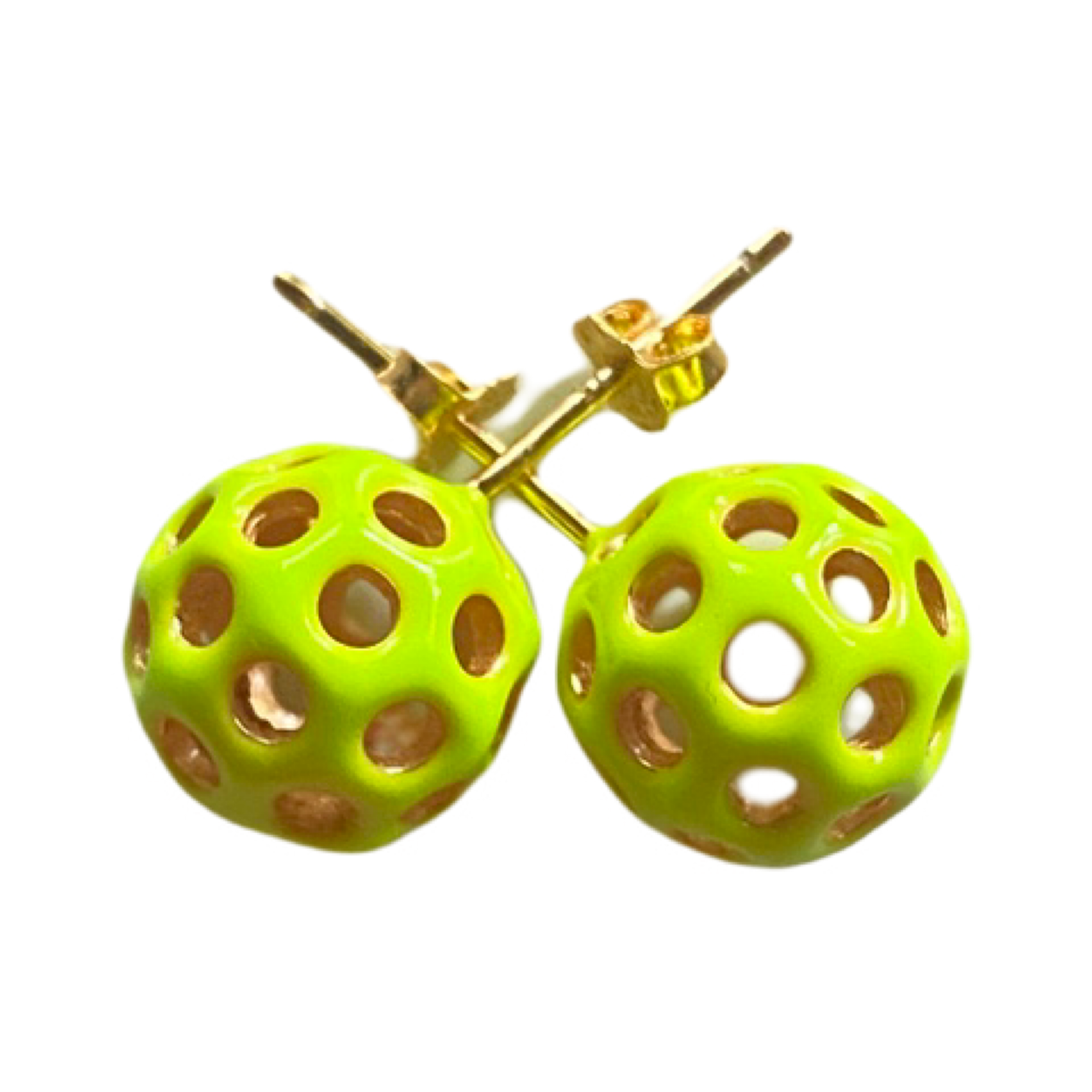Pickleball Earrings - Green - sparrowpickleball